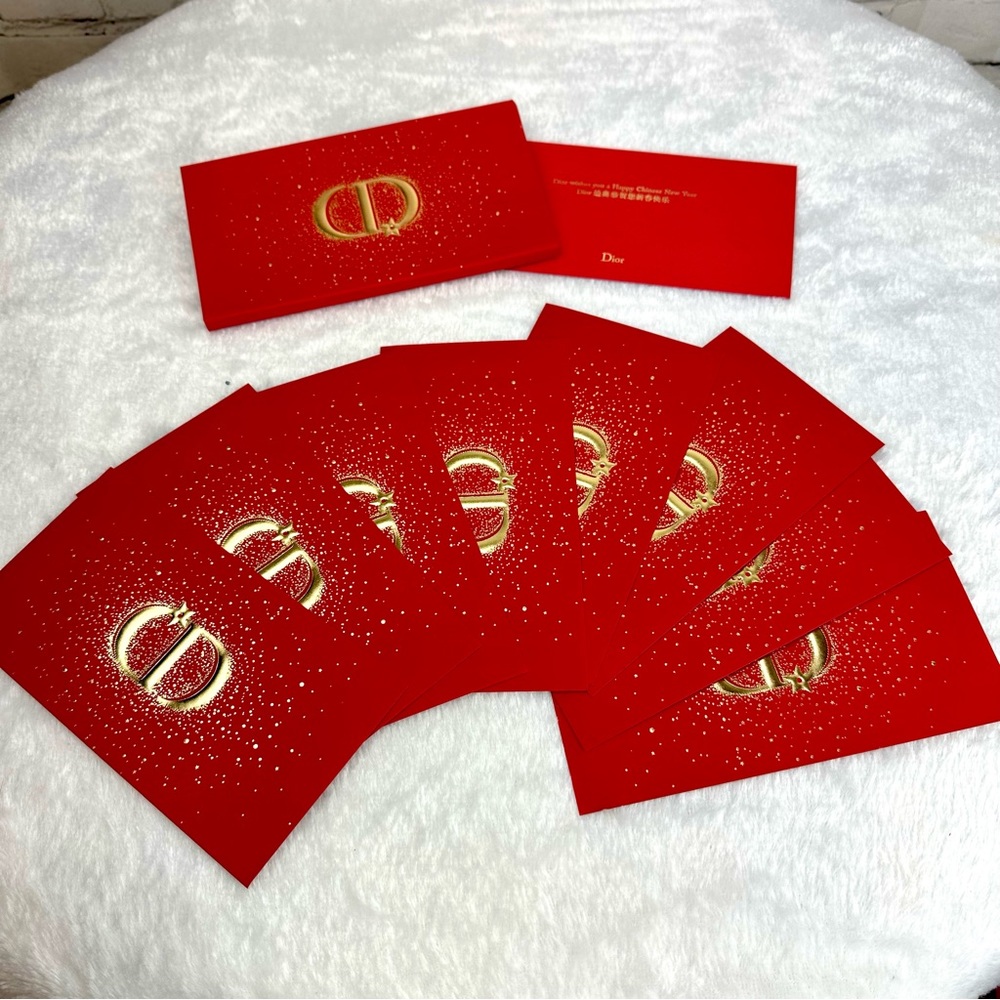DIOR envelopes red and gold original box Lunar New Year Chinese New Year! NEW